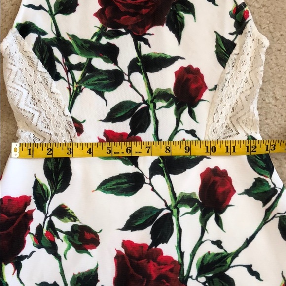 ✨SALE✨Rose and Lace Sparkly Minidress 🌹💎 - Picture 7 of 8